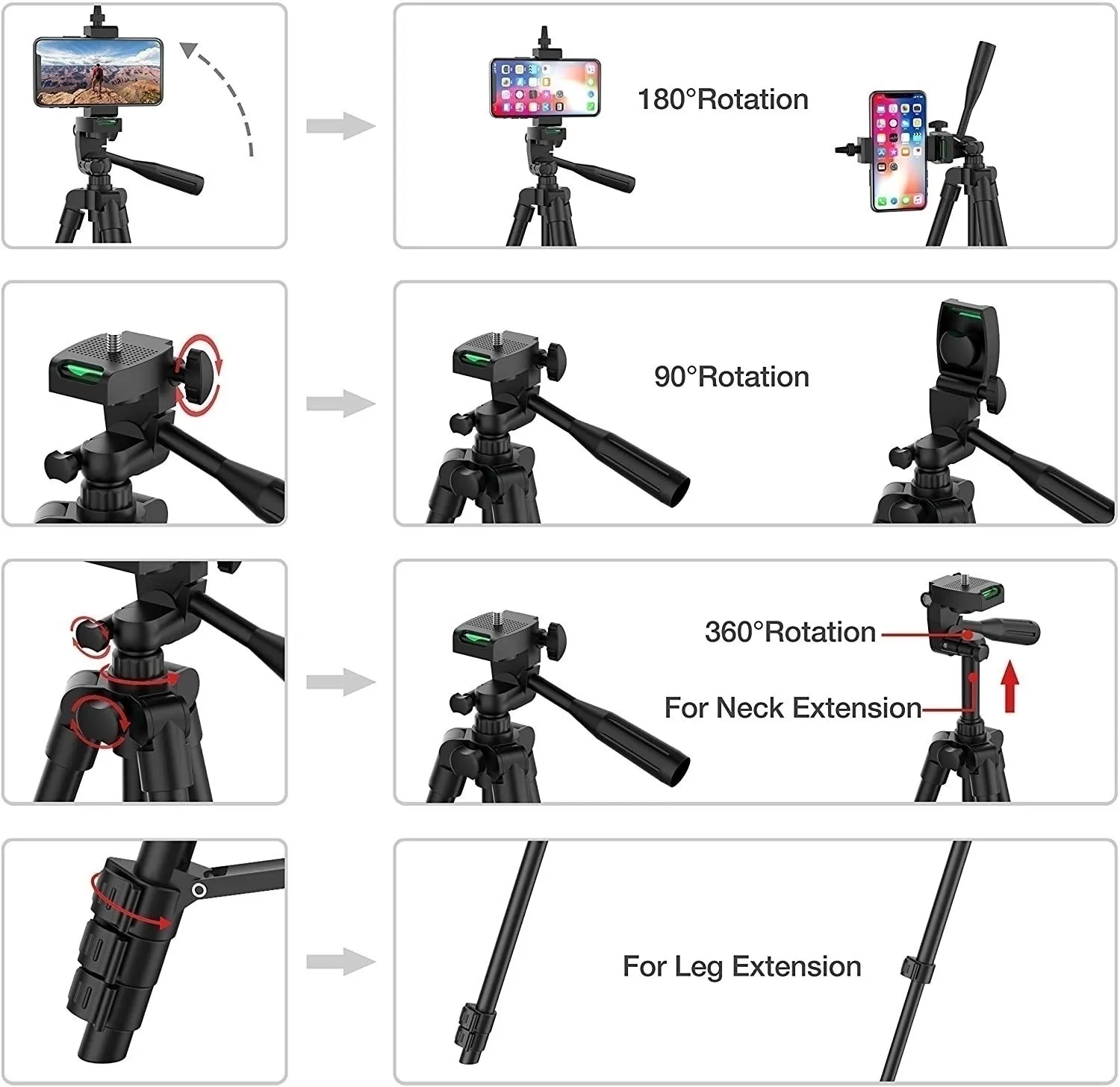 DSLR trípode Flexible extensible, soporte ligero de viaje, Control remoto para teléfono móvil, montaje de cámara Gopro en vivo, Youtube